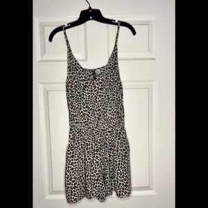 H&M Women’s Leopard Print Romper (Size 12)